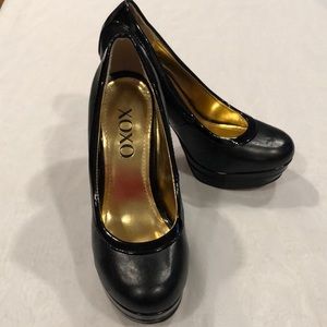 XOXO Black Heels size 7